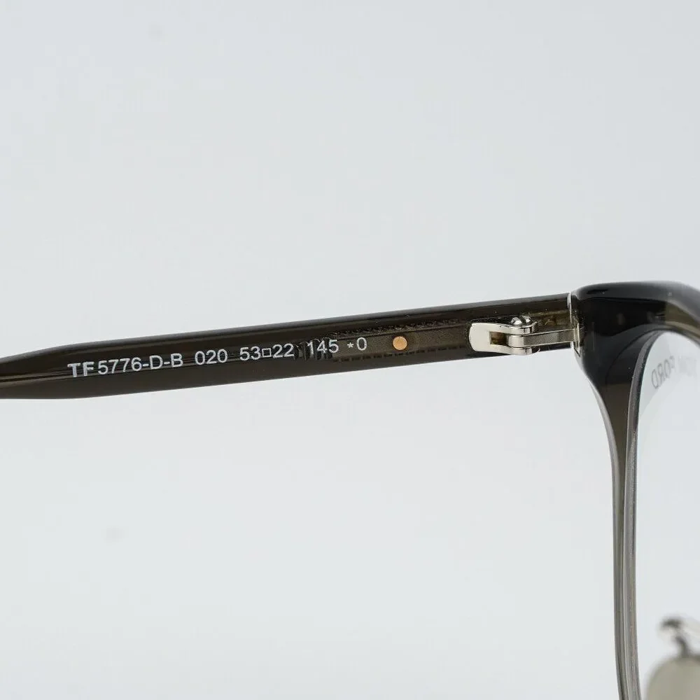 Tom Ford Women Eyeglasses Grey Blue Block Square FT5776-D-B/O 020 BRAND NEW